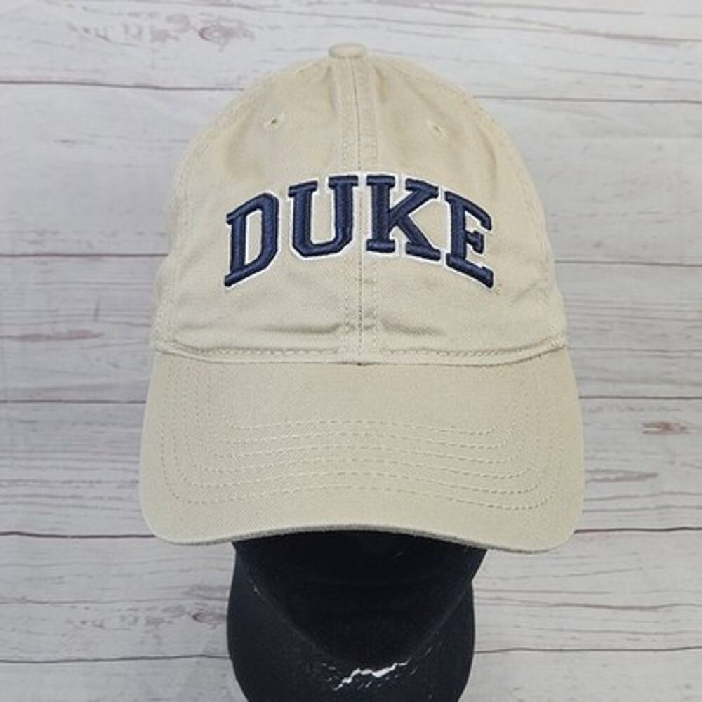 Duke Legacy Baseball Cap Dad Hat Men's Adjustable Khaki Navy Cotton Twill